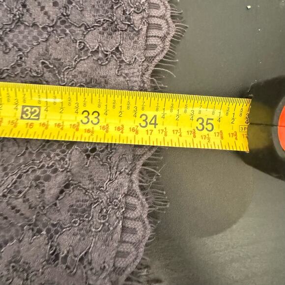 Diane Von Furstenberg DVF Zarita Dress Lace Detail Mini Gray Purple Size 8 - Picture 8 of 8